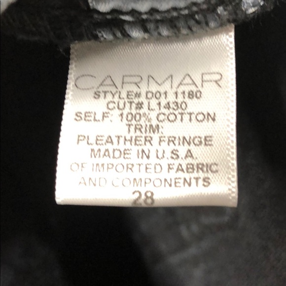 💕SOLD💕 Carmar Fringe High Rise Denim Shorts - Picture 8 of 8